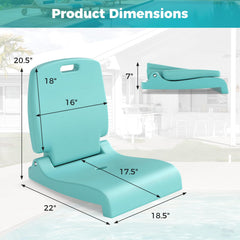 GYMAX chair with handle ensures comfortable transport between spots.