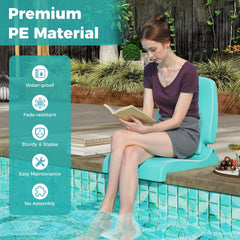 GYMAX drainage-hole chair prevents water pooling for quick drying.