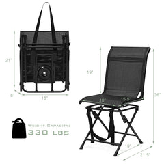 GYMAX heavy-duty frame supporting up to 330 lbs for rugged outdoor reliability