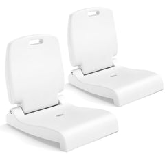 GYMAX poolside chair folded-handle: easy transport and compact storage for travel.