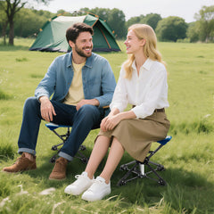 GYMAX portable folding stool in carry bag for easy transport