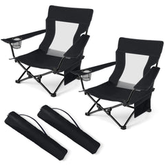 HaSteeL folding beach chair set 2 on sand, portable outdoor seating for beach days
