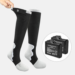HAEGLAUV heated socks with full-foot coverage for even warmth in cold conditions