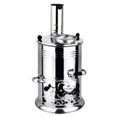 Hakan samovar top water boiling for quick outdoor tea.