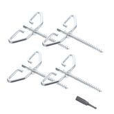 HAKIDZEL electric ice anchor securing an ice shelter on firm ice