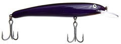Halco Laser Pro 190XDD Purple-Black front view, ideal for bluewater trolling.