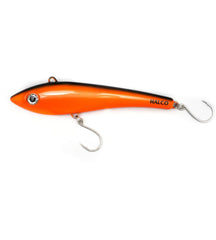 Halco Max220-1006 minnow lure orange and black, ideal for casting performance