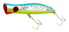 Halco Roosta 105 Haymaker popper for bonito with rugged hardware for topwater retrieves