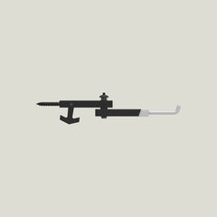 Half Rack powder-coated steel bow holder withstands rain and mud