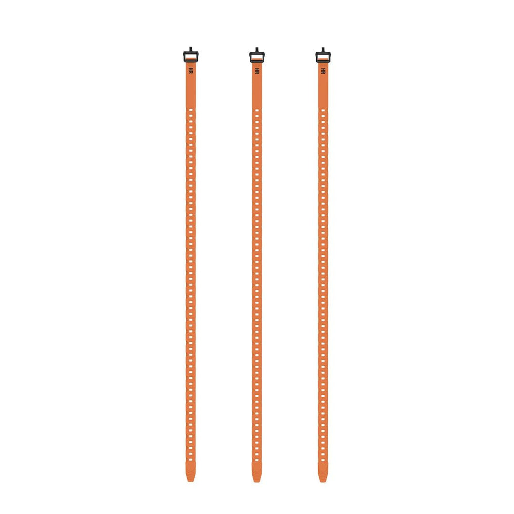 Half Rack QuickStraps 36 inch orange trio securing gear to an ATV