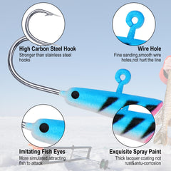 Halloscume high-carbon-steel jig shown for durable tackle.