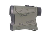 Halo Optics CL400 range finder showing 500 yd range to reflective target