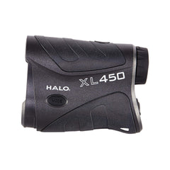 Halo Optics XL 450 rangefinder angle intelligence display demonstrates slope-compensated distance for true readings.