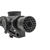Hammy3DPrints open center killflash ARD on 30mm scope for clearer low-magnification viewing.