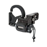 Hamskea Hybrid Hunter Pro close-up shows precision arrow rest for repeatable accuracy.
