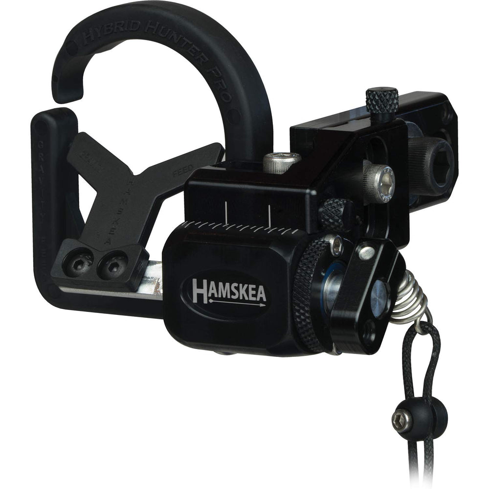 Hamskea Hybrid Hunter Pro arrow rest side view showing compact, precise profile for repeatable shots