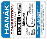 Hanak H500BL curved-shank hook for versatile rigs and precise hooksetting.