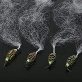 8-mesh hand throw fishing net with luminous ring
