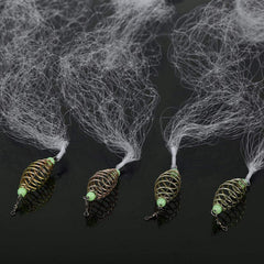 8-mesh hand throw fishing net with luminous ring