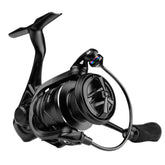 Handing M1 Pro spinning reel with fully enclosed structure for water and dust protection.