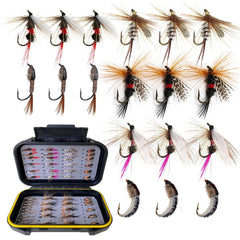 Handmade Fly Fishing Kit with assorted dry and wet flies
