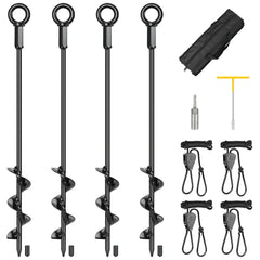 Hannger tent stakes anchors 16-in demonstrate windproof stability for stormy campsites