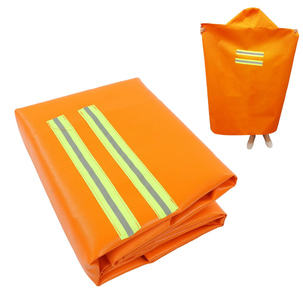 Hapivida fire blanket hooded escape glows for rapid visibility.