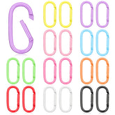 Happtkey oval carabiner clip set in colors for secure keys and accessories