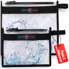 Happy Loon Elite waterproof tackle bag set with two sizes: medium and large