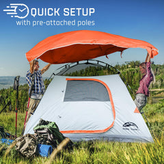 Happy Travel Camping Tent queen air mattress fit demonstrates sleeping space