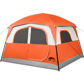 Happy Travel 6-person front view tent showing entry and space for family camping