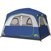 Happy Travel tent6-person front view highlights spacious interior for family camping.