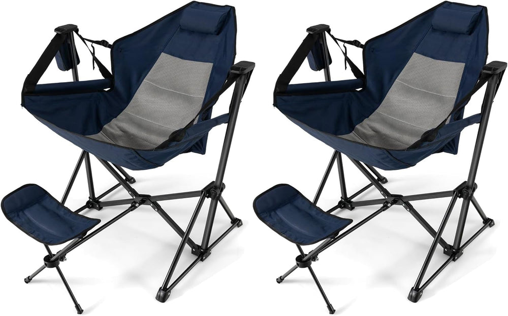 HappyGrill 2Pack hammock chair folded compactly for travel and storage.