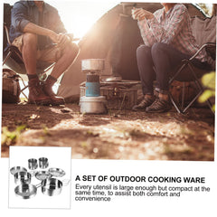 Happyyami collapsible design camping set demonstrates compact packing for travel.