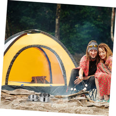 Happyyami compact utensils shown in a space-saving, practical backpacking configuration.