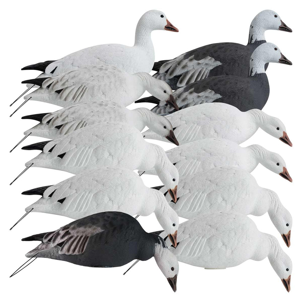 Hardcore Decoys Rugged Series full-body snow goose touchdown decoy for lifelike field realism