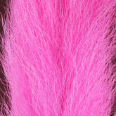 Hareline Calf Tail Light Pink closeup of fine hair for delicate fly tying.