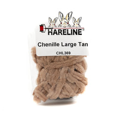 Hareline Chenille #369 Large Tan for buggy-looking fly bodies and easy winding.