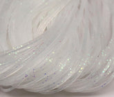Hareline Crazy Legs color varieties offer vibrant flash for realistic freshwater patterns