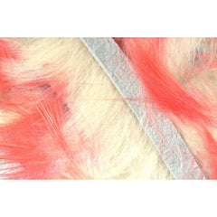 Hareline crosscut rabbit flesh strips in creamy pink for lifelike streamer movement