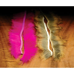Hareline Crosscut Rabbit Strips Red #14 for precise fly tying and lifelike color.