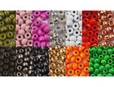Hareline Cyclops brass bead eyes counter-drilled for smooth hook movement and added weight.