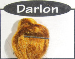 Hareline Darlon Amber fly tying material for durable, lifelike amber bodies.