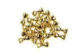 Hareline Dubbin Brass Eyes close-up for weighted, shining flies that attract fish.