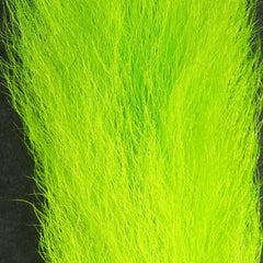 Hareline Dubbin Calf Tail Chartreuse #54 packaging view showing ready-to-use tying material
