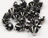 Hareline Dubbin cone head medium 7/32 black nickel adds weight for better fly balance.