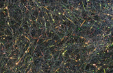 Hareline Ice Dub Peacock close-up showing sparkling fibers for high visibility