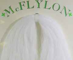 Hareline Dubbin McFlylon White yarn for floating indicators and parachute wings