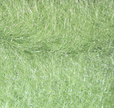 Hareline Dubbin scud dub pale olive close-up showing bright fibers for realistic nymphs