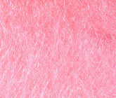 Hareline Dubbin Scud Dub Pink on spool with translucent fibers for lifelike nymph patterns.